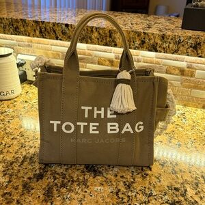 Marc Jacobs Tan Tote with White Accents